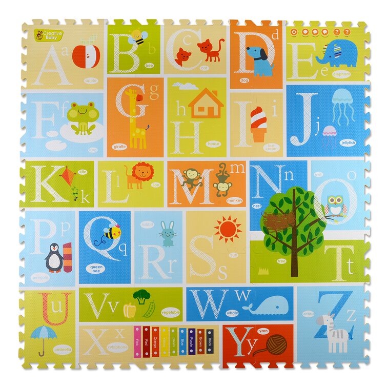 alphabet soft play mat